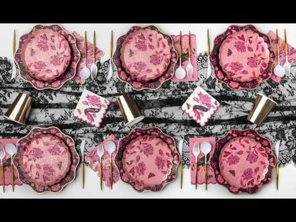 Online Bonjour Fete Vamp Romantic Large Napkins