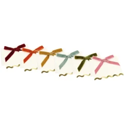 Meri Meri Velvet Bow Scalloped Place Cards