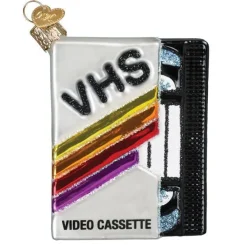 Clearance Old World Christmas VHS Tape Ornament