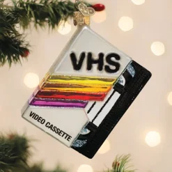 Clearance Old World Christmas VHS Tape Ornament