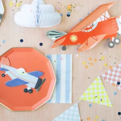 Meri Meri Vintage Airplane Shaped Plates