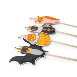 Clearance Bonjour Fete Vintage Halloween Character Cupcake Toppers