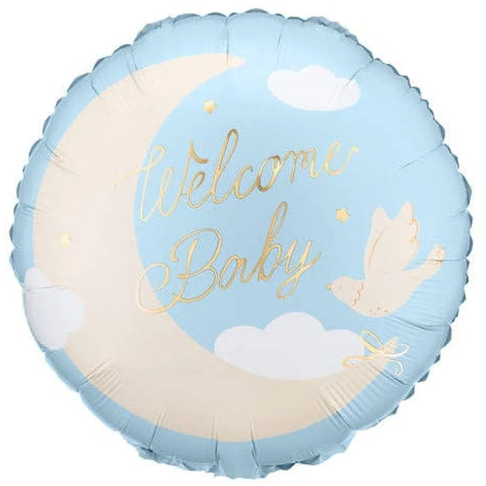 Hot THE BALLOON HUB Welcome Baby Boy Foil Balloon