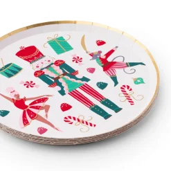 Bonjour Fete Whimsical Nutcracker Dessert Plates