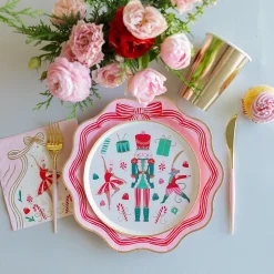 Bonjour Fete Whimsical Nutcracker Dessert Plates