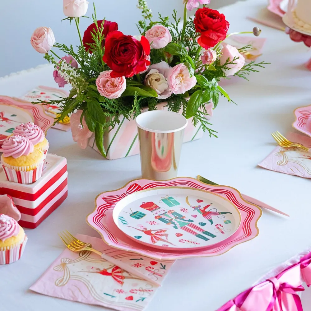Bonjour Fete Whimsical Nutcracker Dessert Plates