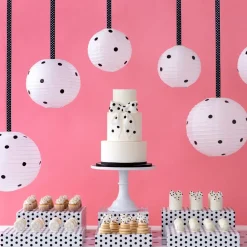 Best Bonjour Fete White & Black Polka Dot Display Box Risers