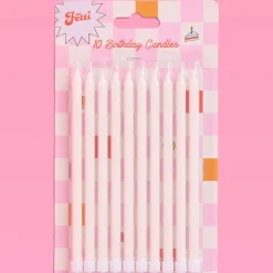 Hot xo, Fetti White Glitter Birthday Candles
