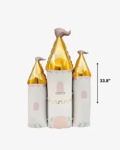 Hot Partybarco White & Gold Princess Castle Foil Balloon
