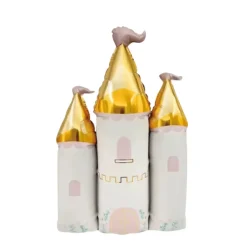 Hot Partybarco White & Gold Princess Castle Foil Balloon