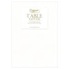 New Caspari White Paper Linen Like Table Cover