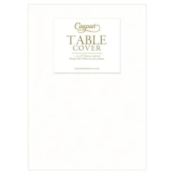 New Caspari White Paper Linen Like Table Cover