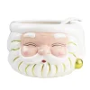 Sale 8 Oak Lane White Santa Punch Bowl with Ladle