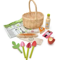 Tender Leaf Wicker Shopping Basket