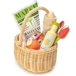 Tender Leaf Wicker Shopping Basket