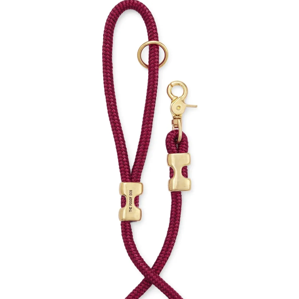 Hot The Foggy Dog Wine Marine Rope Dog Leash