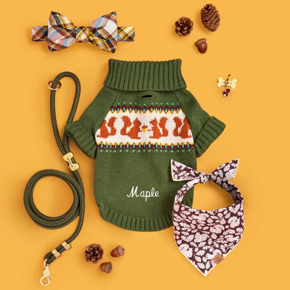 New The Foggy Dog Woodland Collar Charm Set