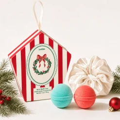 Hot Latika Beauty Wreath Christmas Mini Bath Bomb Gift Set