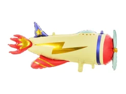 THE BALLOON HUB Yellow Airplane Foil Balloon