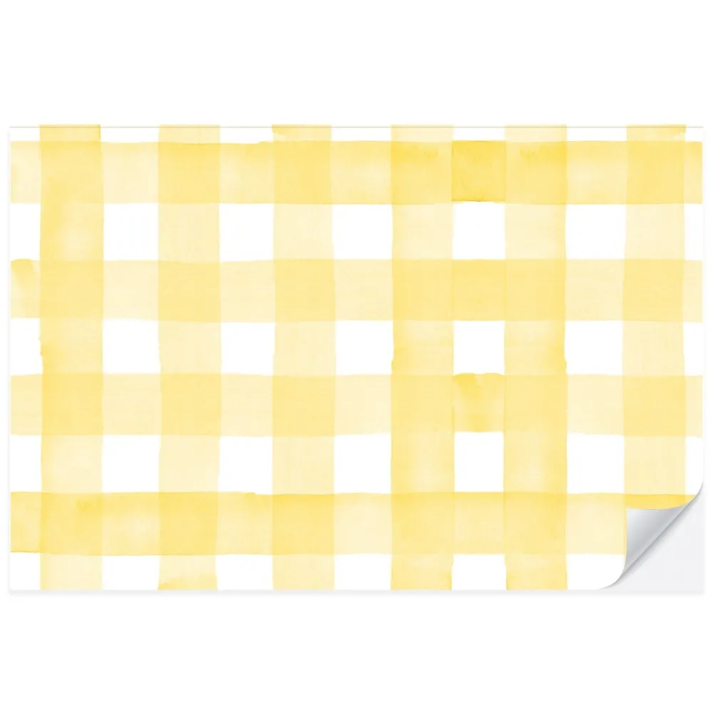 New Cami Monet Yellow Gingham Paper Placemats