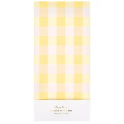 Online Meri Meri Yellow Gingham Paper Tablecloth