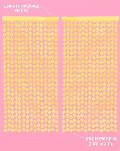 Clearance xo, Fetti Yellow Smiley Face Curtain Backdrop