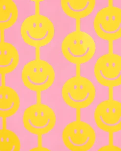 Clearance xo, Fetti Yellow Smiley Face Curtain Backdrop